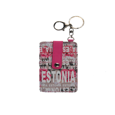 Kaarditasku lilleline Estonia roosa