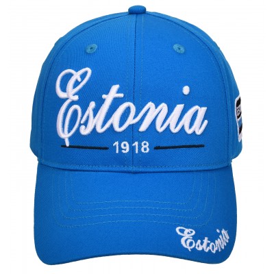 Nokamüts Estonia 1918 lipuga sinine