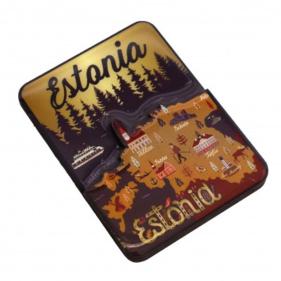 Magnet Estonia kuldse kaardiga