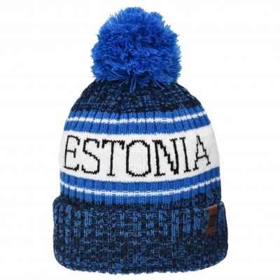 Talvemüts tutiga sinine Estonia