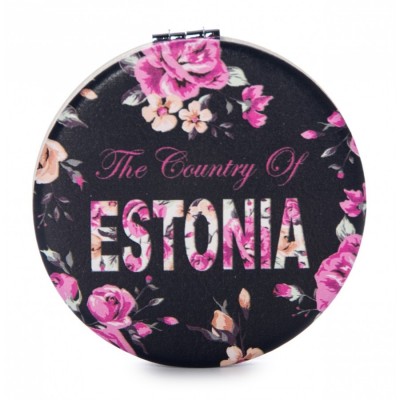 Estonia peegel lilleline must
