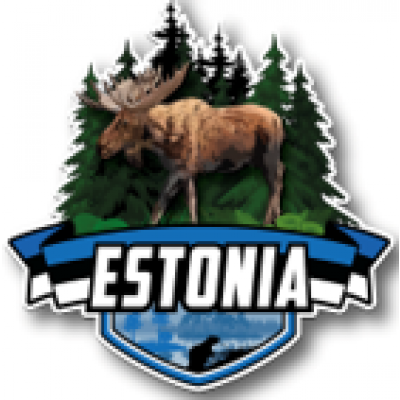Magnet Estonia põdra ja lipuga