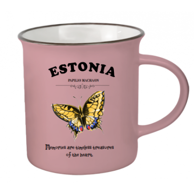 Eesti kunsti roosa kruus rahvusliblikaga