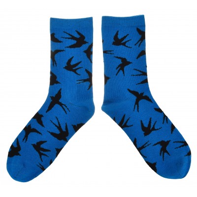 Naiste sokid pääsukesega sinine